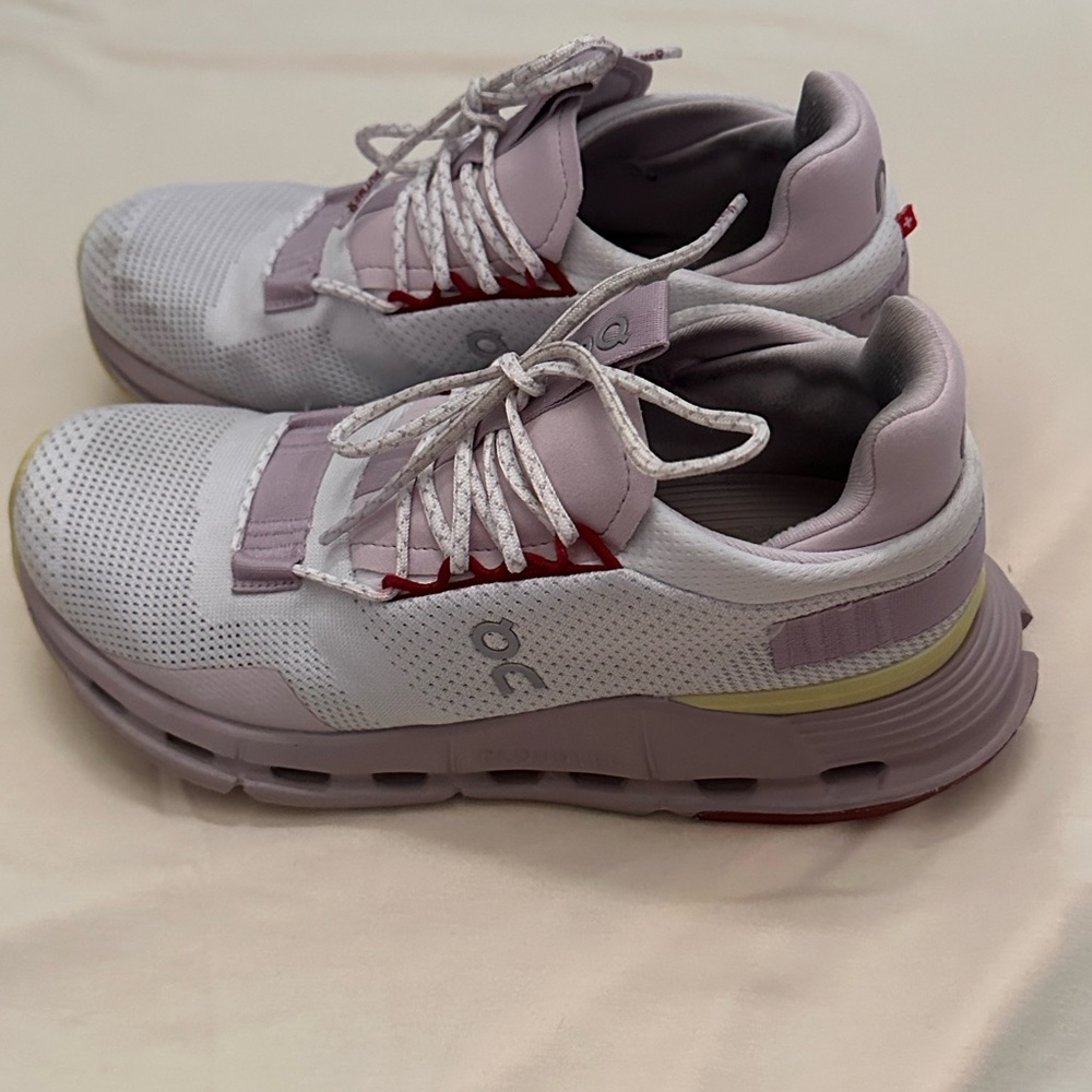 On Running Nova Women's Sneakers in Lavender, and White Accent